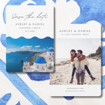 Santorini Huwelijk Griekenland Sla de Datum Op