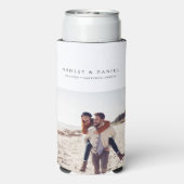 Santorini huwelijksgunst seltzer blikjeskoeler (Seltzer Achterkant)