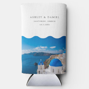 Santorini huwelijksgunst seltzer blikjeskoeler