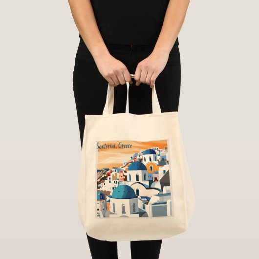 Santorini: Iconische bestemmingen Tote Bag (Voorkant (product))