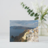 Santorini in de middag van de zon briefkaart (Staand voorkant)