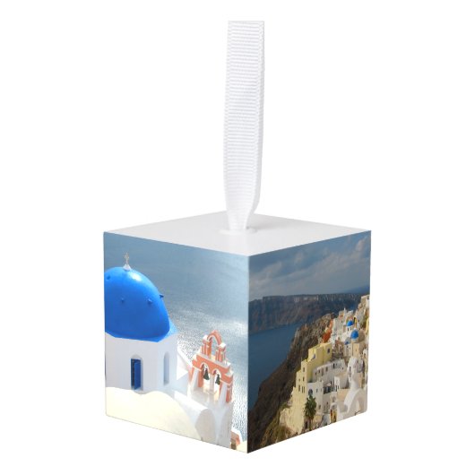 Santorini in de middag van de zon decoratie (Voorkant hoekig)