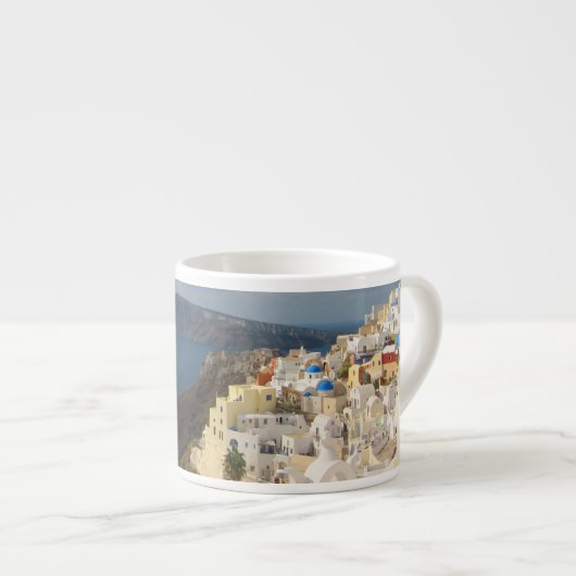 Santorini in de middag van de zon espresso kop (Voorkant rechts)