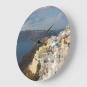 Santorini in de middag van de zon grote klok (Hoek)