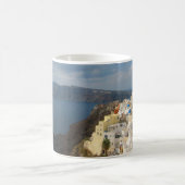 Santorini in de middag van de zon koffiemok (Center)