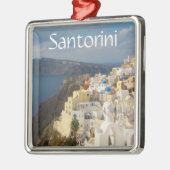 Santorini in de middag van de zon metalen ornament (Links)