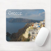 Santorini in de middag van de zon muismat (Met muis)