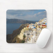 Santorini in de middag van de zon muismat (Met muis)