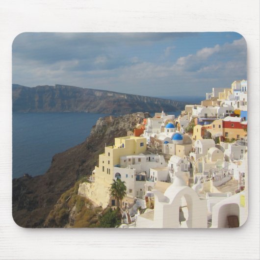 Santorini in de middag van de zon muismat (Voorkant)