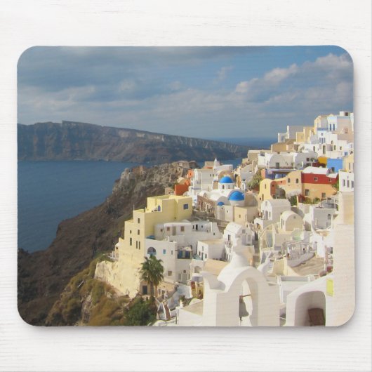 Santorini in de middag van de zon muismat (Voorkant)