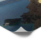 Santorini in de middag van de zon poster (Hoek)