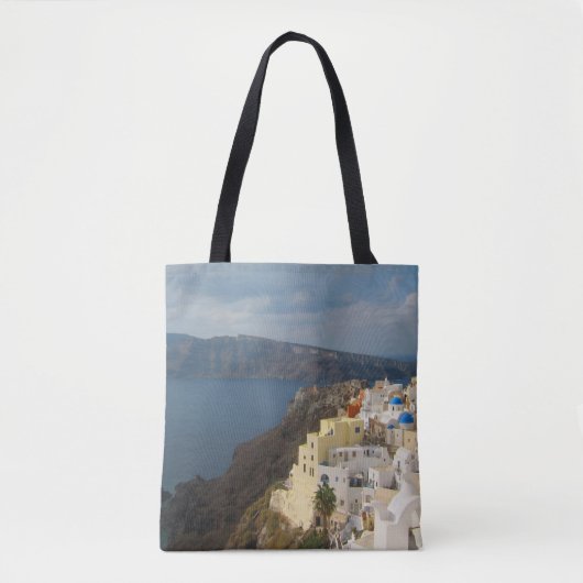 Santorini in de middag van de zon tote bag (Voorkant)