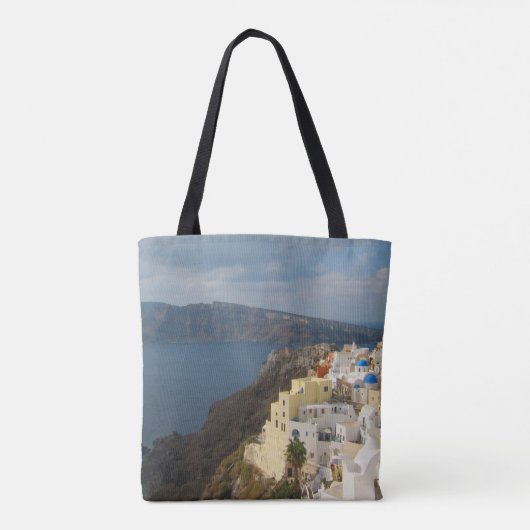 Santorini in de middag van de zon tote bag (Achterkant)