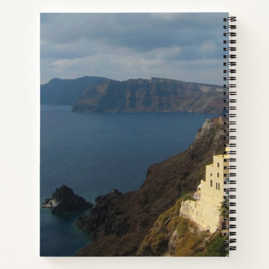 Santorini in de namiddag zon Notitieboek (Achterkant)
