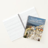 Santorini in de namiddag zon Notitieboek (Binnen)