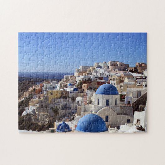 Santorini in de zon legpuzzel (Horizontaal)