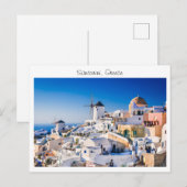 Santorini in Griekenland Briefkaart (Voorkant / Achterkant)