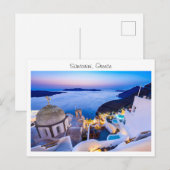 Santorini in Griekenland Briefkaart (Voorkant / Achterkant)