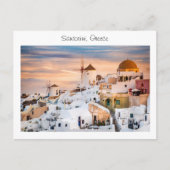 Santorini in Griekenland Briefkaart (Voorkant)