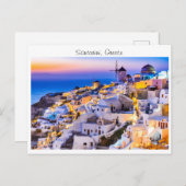 Santorini in Griekenland Briefkaart (Voorkant / Achterkant)