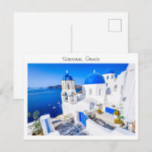 Santorini in Griekenland Briefkaart (Voorkant / Achterkant)