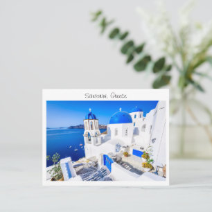 Santorini in Griekenland Briefkaart