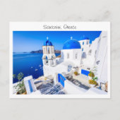 Santorini in Griekenland Briefkaart (Voorkant)