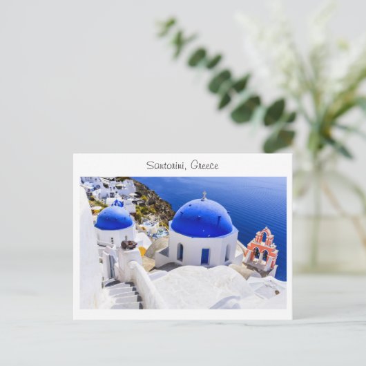 Santorini in Griekenland Briefkaart (Staand voorkant)