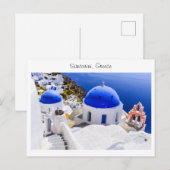 Santorini in Griekenland Briefkaart (Voorkant / Achterkant)