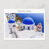 Santorini in Griekenland Briefkaart (Voorkant)