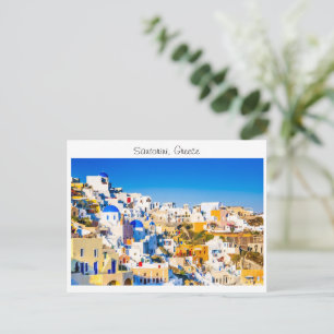 Santorini in Griekenland Briefkaart