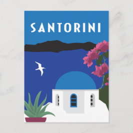 Santorini in Griekenland: oldtimers Briefkaart
