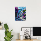 Santorini in Griekenland Poster (Thuiskantoor)