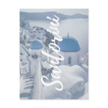 Santorini in Griekenland Reisfoto Modern Briefkaar