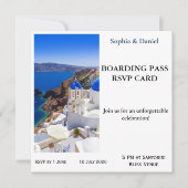Santorini Instapkaart RSVP Kaart (Voorkant)