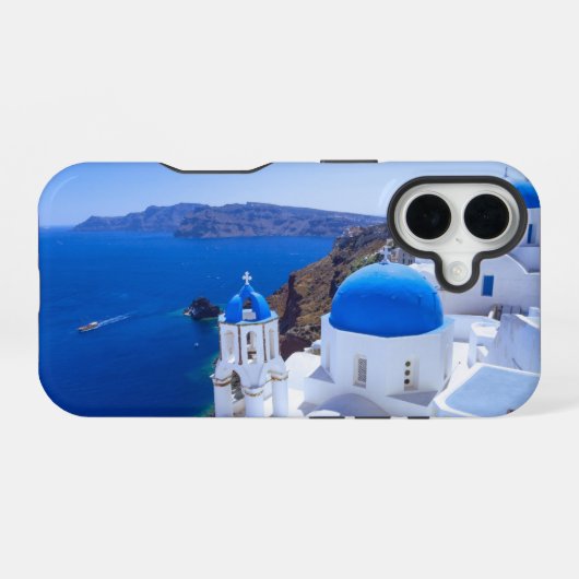 Santorini iPhone 16 Hoesje (Achterkant horizontaal)
