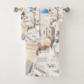 Santorini Island Bliss #3 #wall #art Bad Handdoek (Insitu)