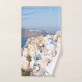 Santorini Island Bliss #3 #wall #art Bad Handdoek (Handdoek)