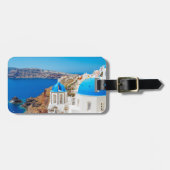 Santorini Island - Caldera, Griekenland Bagagelabel (Voorkant horizontaal)