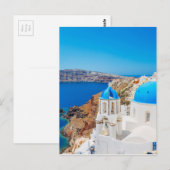 Santorini Island - Caldera, Griekenland Briefkaart (Voorkant / Achterkant)