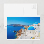 Santorini Island - Caldera, Griekenland Briefkaart (Voorkant / Achterkant)