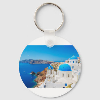 Santorini Island - Caldera, Griekenland Sleutelhanger