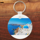 Santorini Island - Caldera, Griekenland Sleutelhanger (Voorkant)