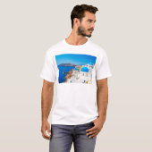 Santorini Island - Caldera, Griekenland T-shirt (Voorkant volledig)