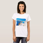 Santorini Island - Caldera, Griekenland T-shirt (Voorkant volledig)