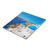 Santorini Island - Caldera, Griekenland Tegeltje (Zijkant)