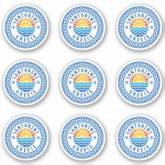 Santorini Island, Greece Multiple Pack Sticker (Voorkant)