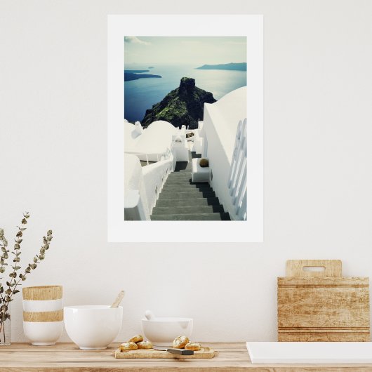 Santorini Island, Griekenland Poster (Keuken)