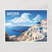 Santorini Island in Griekenland Reizen Briefkaart (Voorkant)
