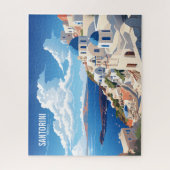 Santorini Island in Griekenland Reizen Legpuzzel (Verticaal)